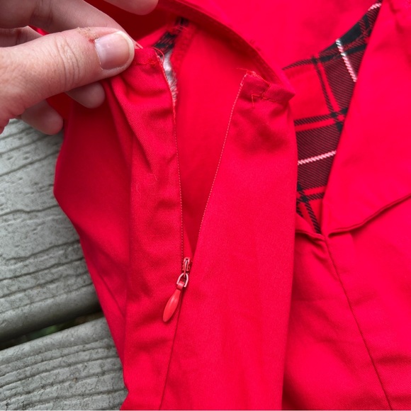 KILLREAL: Red Retro Vintage Style Cocktail Party Swing Dress. Size Small. - Picture 6 of 12